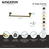 image:imageKingston Brass BA1752MB Heritage 18Inch Towel Bar Matte BlackAntique Brass