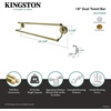 image:imageKingston Brass BA271318C Milano 18Inch Double TowelBar Polished ChromePolished Chrome
