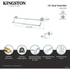 image:imageKingston Brass BA297318C Silver Sage 18Inch Dual TowelBar Polished ChromePolished Chrome