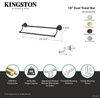 image:imageKingston Brass BA396318PB Restoration 18Inch Double TowelBar Polished BrassPolished Chrome