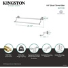 image:imageKingston Brass BA797318C English Vintage 18Inch Double TowelBar Polished ChromePolished Chrome
