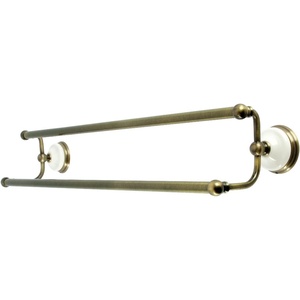 image:imageKingston Brass BA1113MB Victorian Dual Towel Bar Matte BlackAntique Brass
