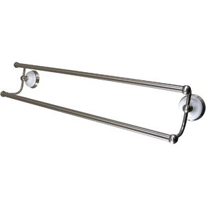 image:imageKingston Brass BA1113MB Victorian Dual Towel Bar Matte BlackBrushed Nickel
