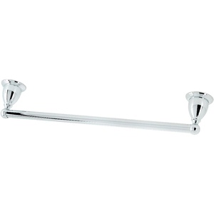 image:imageKingston Brass BA1752MB Heritage 18Inch Towel Bar Matte BlackPolished Chrome