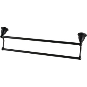 image:imageKingston Brass BA1753AB Heritage 24 Dual Towel Bar Antique BrassMatte Black