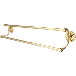 image:imageKingston Brass BA2713C Milano Dual TowelBar 24Inch Polished ChromePolished Brass