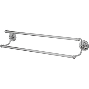 image:imageKingston Brass BA2713C Milano Dual TowelBar 24Inch Polished ChromePolished Chrome