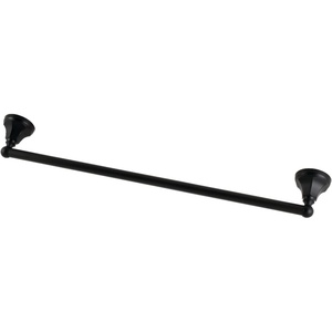 image:imageKingston Brass BA4811C Metropolitan 24Inch TowelBar Polished ChromeMatte Black