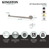 image:imageKingston Brass DR114245 Designer Trimscape Americana Decor 24Inch Grab Bar with 125Inch Outer Diameter Oil Rubbed BronzeOil Rubbed Bronze