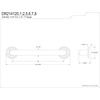 image:imageKingston Brass DR214122 Designer Trimscape Milano 3Layer Flange 12Inch Grab Bar with 125Inch Outer Diameter Polished BrassBrushed Nickel