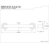 image:imageKingston Brass DR214122 Designer Trimscape Milano 3Layer Flange 12Inch Grab Bar with 125Inch Outer Diameter Polished BrassPolished Brass