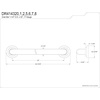 image:imageKingston Brass DR414328 Manhattan 32Inch X 114Inch OD Grab Bar Brushed NickelPolished Nickel