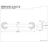 image:imageKingston Brass DR914182 Designer Trimscape Camelon 18Inch Grab Bar Polished BrassBrushed Brass
