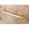 image:imageKingston Brass DR914242 Camelon 24Inch X 114Inch OD Grab Bar Polished BrassPolished Brass