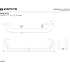 image:imageKingston Brass GB1432CT 32 Stainless Steel Grab Bar Brushed NickelGB1212 ETExposed Flange
