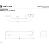 image:imageKingston Brass GB1432CT 32 Stainless Steel Grab Bar Brushed NickelGB1212CS Concealed Flange