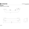 image:imageKingston Brass GB1432CT 32 Stainless Steel Grab Bar Brushed NickelGB1212CT Concealed Flange