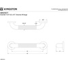 image:imageKingston Brass GB1432CT 32 Stainless Steel Grab Bar Brushed NickelGB1212CT Concealed Flange Textured