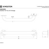 image:imageKingston Brass GB1432CT 32 Stainless Steel Grab Bar Brushed NickelGB1216 ESExposed Flange