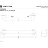 image:imageKingston Brass GB1432CT 32 Stainless Steel Grab Bar Brushed NickelGB1232ES Exposed Flange