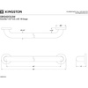 image:imageKingston Brass GB1432CT 32 Stainless Steel Grab Bar Brushed NickelGB1242CS Concealed Flange
