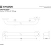 image:imageKingston Brass GB1432CT 32 Stainless Steel Grab Bar Brushed NickelGB1248CS Concealed Flange