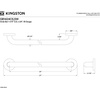 image:imageKingston Brass GB1432CT 32 Stainless Steel Grab Bar Brushed NickelGB1424CS Concealed Flange