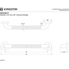 image:imageKingston Brass GB1432CT 32 Stainless Steel Grab Bar Brushed NickelGB1430CT Concealed Flange Textured