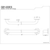 image:imageKingston Brass GB1432CT 32 Stainless Steel Grab Bar Brushed NickelGB1430ES Exposed Flange 