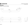 image:imageKingston Brass GB1432CT 32 Stainless Steel Grab Bar Brushed NickelGB1432ES Exposed Flange
