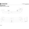 image:imageKingston Brass GB1432CT 32 Stainless Steel Grab Bar Brushed NickelGB1436CS Concealed Flange
