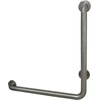 image:imageKingston Brass GBL1224CSL8 24x 24 LShaped Grab Bar  Left Hand Brushed NickelBrushed Nickel