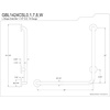 image:imageKingston Brass GBL1224CSL8 24x 24 LShaped Grab Bar  Left Hand Brushed NickelBrushed Nickel