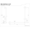image:imageKingston Brass GBL1224CSL8 24x 24 LShaped Grab Bar  Left Hand Brushed NickelBrushed Nickel