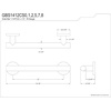 image:imageKingston Brass GBS1412CS7 Berwyn 12Inch x 114Inch OD Stainless Steel Grab Bar in Brushed BrassBrushed Brass
