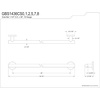 image:imageKingston Brass GBS1436CS7 Berwyn 36Inch x 114Inch OD Stainless Steel Grab Bar in Brushed Brass