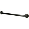 image:imageKingston Brass DR814365 Designer Trimscape Laurel Decor 36Inch Grab Bar with 125Inch Outer Diameter Oil Rubbed BronzeOil Rubbed Bronze