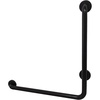 image:imageKingston Brass GBL1224CSL8 24x 24 LShaped Grab Bar  Left Hand Brushed NickelMatte Black
