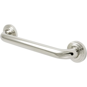 image:imageKingston Brass DR214122 Designer Trimscape Milano 3Layer Flange 12Inch Grab Bar with 125Inch Outer Diameter Polished BrassPolished Nickel