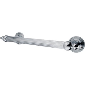 image:imageKingston Brass DR710122 Designer Trimscape Templeton Grab Bar 12Inch with TL TIP Polished BrassPolished Chrome