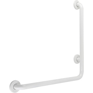 image:imageKingston Brass GBL1224CSL8 24x 24 LShaped Grab Bar  Left Hand Brushed NickelWhite