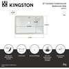 image:imageKingston Brass LB21137 Fauceture Castillo Undermount Bathroom Sink with Overflow White