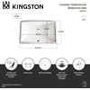image:imageKingston Brass LB21147 Chancellery 21 Ceramic Undermount Bathroom Sink White