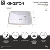 image:imageKingston Brass LB24157 Fauceture Forum Undermount Vitreous China Bathroom Sink White