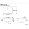 image:imageKingston Brass LB24157 Fauceture Forum Undermount Vitreous China Bathroom Sink White