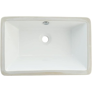 image:imageKingston Brass LB21137 Fauceture Castillo Undermount Bathroom Sink with Overflow White