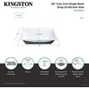 image:imageGourmetier GCKTS15158 15X15 Single Bowl Top Mount DropIn Kitchen Sink WhiteWhite