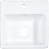 image:imageGourmetier GCKTS15158 15X15 Single Bowl Top Mount DropIn Kitchen Sink WhiteWhite