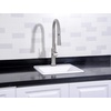 image:imageGourmetier GCKTS15158 15X15 Single Bowl Top Mount DropIn Kitchen Sink WhiteWhite