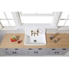 image:imageGourmetier GKTA302119 Arcticstone 30 in Solid Surface Farmhouse Kitchen Sink with Backsplash Matte White